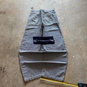 Baggy Damani Dada Wide Leg Jnco Styl Embroidered Y2k Vintage Denim Jeans 40x34